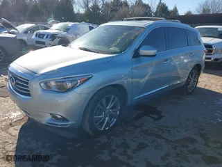 2013 Infiniti JX35 with VIN 5N1AL0MM3DC323998, listed as a IAAI auction lot 41385419 with 193,371 mi miles. Bid and sale history available at carsss.com. Image 17.