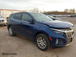 2022 Chevrolet Equinox LT with VIN 3GNAXUEVXNL231534, listed as a IAAI auction lot 40765944 with 22,403 mi miles. Bid and sale history available at carsss.com. Image 1.