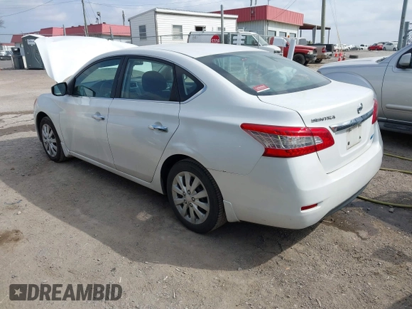 2013 Nissan Sentra SV with VIN 3N1AB7AP8DL780554, listed as a IAAI auction lot 41791955 with 81,479 mi miles. Bid and sale history available at carsss.com. Image 3.