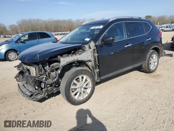 2017 Nissan Rogue SL with VIN JN8AT2MV3HW260466, listed as a Copart auction lot 48997055 with 75,714 mi miles and Salvage Title. Bid and sale history available at carsss.com. Image 1.
