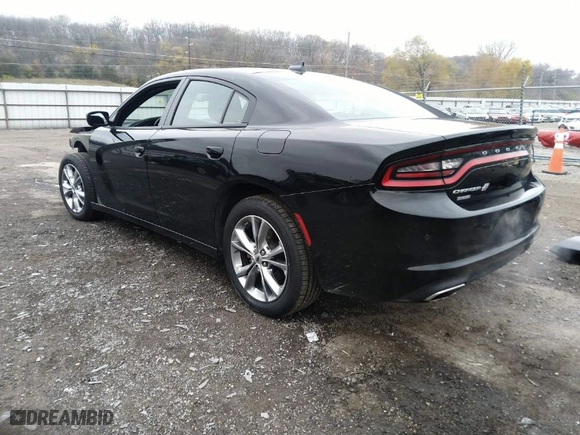 2022 Dodge Charger SXT with VIN 2C3CDXJG3NH206345, listed as a IAAI auction lot 40844458 with 49,387 mi miles. Bid and sale history available at carsss.com. Image 3.