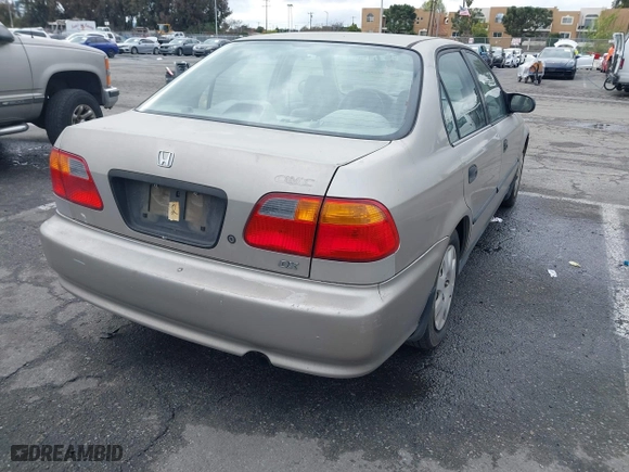 2000 Honda Civic DX with VIN 1HGEJ6625YL058339, listed as a IAAI auction lot 41521835 with 120,282 mi miles. Bid and sale history available at carsss.com. Image 4.