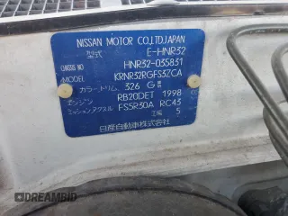 1992 Nissan Skyline z VIN HNR32035831, wystawiony jako Copart lot #74228974 z przebiegiem 49 082 mil mil oraz Szkoda całkowita • Salvage title. Historia ofert i sprzedaży dostępna na DreamBid. Obrazek 12.