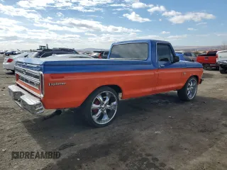 1975 Ford F-150 z VIN F15MLX09534, wystawiony jako Copart lot #43406975 z przebiegiem 71 117 mil mil oraz Czysty tytuł • Clean title. Historia ofert i sprzedaży dostępna na DreamBid. Obrazek 3.