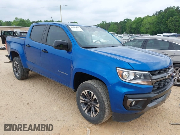 2022 Chevrolet Colorado 4WD Z71 with VIN 1GCGTDEN8N1152160, listed as a IAAI auction lot 42103617 with 43,304 mi miles and . Bid and sale history available at DreamBid. Image 1.
