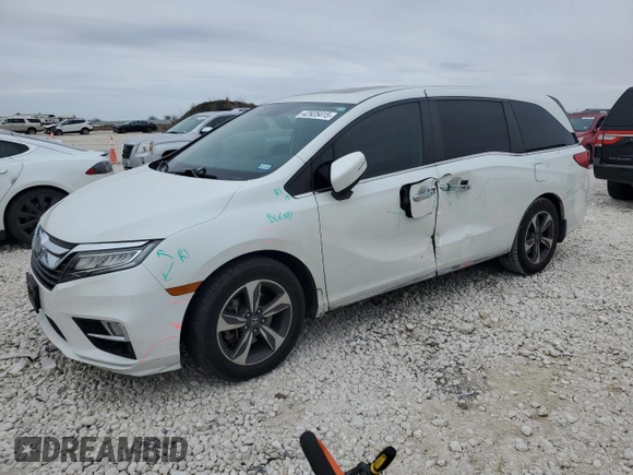 2020 Honda Odyssey Touring with VIN 5FNRL6H88LB014164, listed as a Copart auction lot 42925415 with 67,667 mi miles and Salvage title. Bid and sale history available at DreamBid. Image 1.