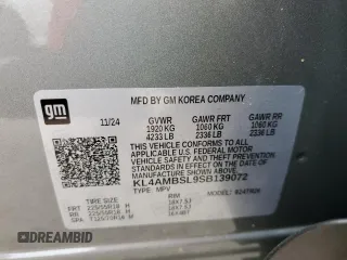 2025 Buick Encore GX Preferred с VIN KL4AMBSL9SB139072, выставлен на аукционе Copart как лот 59272205 с пробегом 3 547 миль миль и Списание • Salvage title. История ставок и продаж доступна на DreamBid. Изображение 13.