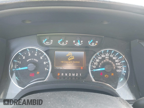 2013 Ford F-150 XL with VIN 1FTFX1ET5DFC55910, listed as a IAAI auction lot 41771401 with 72,734 mi miles and . Bid and sale history available at DreamBid. Image 7.