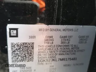2021 GMC Yukon XL Denali with VIN 1GKS2JKL7MR175481, listed as a Copart auction lot 83849774 with 0 mi miles and Salvage Title. Bid and sale history available at carsss.com. Image 14.
