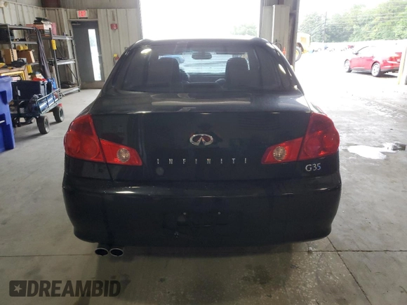 2005 Infiniti G35 with VIN JNKCV51EX5M224753, listed as a Copart auction lot 72999454 with 39,764 mi miles and Salvage Title. Bid and sale history available at DreamBid. Image 6.