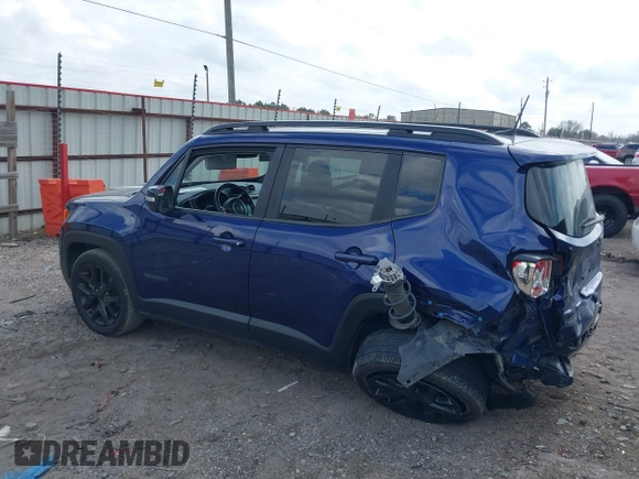 2018 Jeep Renegade Latitude with VIN ZACCJABBXJPJ06575, listed as a IAAI auction lot 41493825 with 155,994 mi miles and . Bid and sale history available at DreamBid. Image 3.