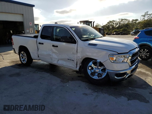 2023 Ram 1500 Big Horn with VIN 1C6SRFBT2PN611306, listed as a Copart auction lot 81068654 with 37,959 mi miles and Salvage Title. Bid and sale history available at carsss.com. Image 4.