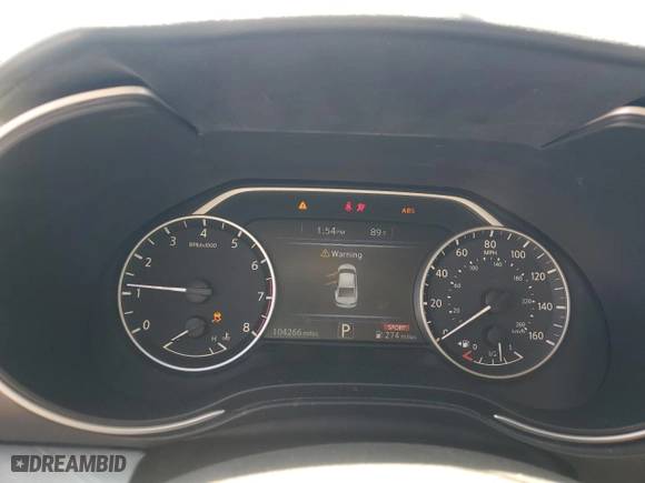 2017 Nissan Maxima Platinum with VIN 1N4AA6AP6HC385371, listed as a Copart auction lot 53224515 with 104,266 mi miles and Salvage Title. Bid and sale history available at carsss.com. Image 9.