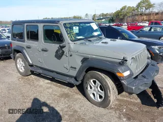 2022 Jeep Wrangler Unlimited Willys with VIN 1C4HJXDN2NW267658, listed as a IAAI auction lot 41858229 with 24,307 mi miles and . Bid and sale history available at DreamBid. Image 1.