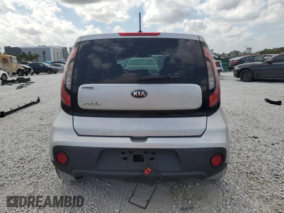 2017 Kia Soul with VIN KNDJN2A21H7453483, listed as a Copart auction lot 48744035 with 61,848 mi miles and Salvage Title. Bid and sale history available at carsss.com. Image 6.