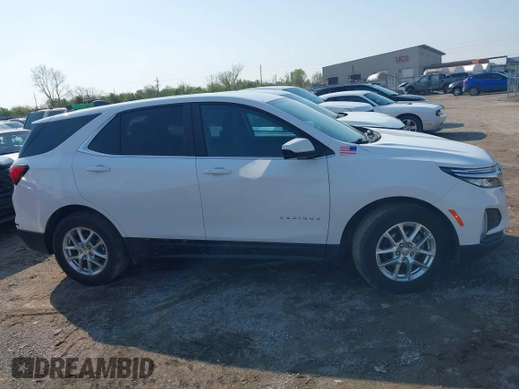 2022 Chevrolet Equinox LT with VIN 3GNAXKEV4NL237107, listed as a IAAI auction lot 41949948 with 23,113 mi miles and . Bid and sale history available at DreamBid. Image 14.