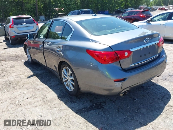 2015 Infiniti Q50 with VIN JN1BV7AP0FM357018, listed as a IAAI auction lot 42326677 with 179,436 mi miles and . Bid and sale history available at DreamBid. Image 3.