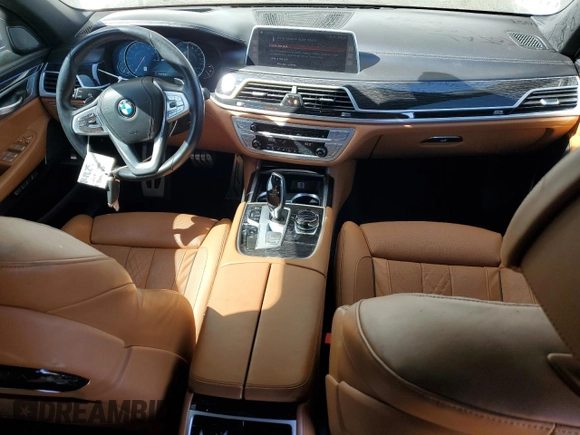 2018 BMW 7 Series 740e xDrive iPerformance with VIN WBA7J2C55JG938256, listed as a Copart auction lot 52910044 with 53,378 mi miles. Bid and sale history available at carsss.com. Image 8.