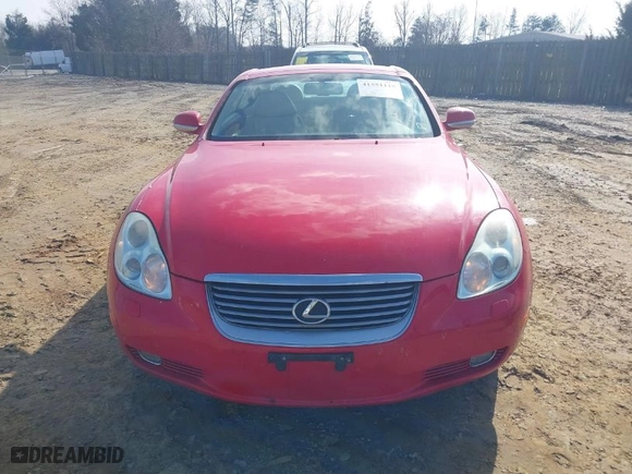 2002 Lexus SC 430 with VIN JTHFN48Y620008327, listed as a IAAI auction lot 41551118 with NaN miles. Bid and sale history available at carsss.com. Image 12.