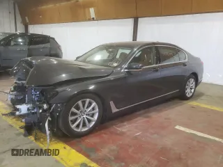 2017 BMW 7 Series 740i xDrive with VIN WBA7E4C59HGU99315, listed as a Copart auction lot 51578444 with 0 mi miles. Bid and sale history available at carsss.com. Image 1.