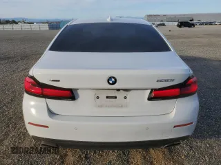 2021 BMW 5 Series 530i xDrive with VIN WBA13BJ09MWW90983, listed as a Copart auction lot 46857235 with 34,831 mi miles and Salvage Title. Bid and sale history available at carsss.com. Image 6.