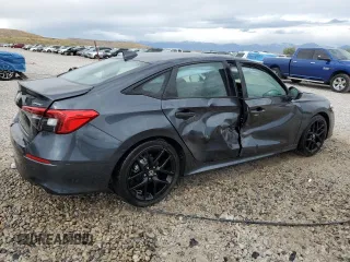 2024 Honda Civic Sport with VIN 2HGFE2F53RH592613, listed as a Copart auction lot 56556885 with 10,849 mi miles and Salvage title. Bid and sale history available at DreamBid. Image 3.