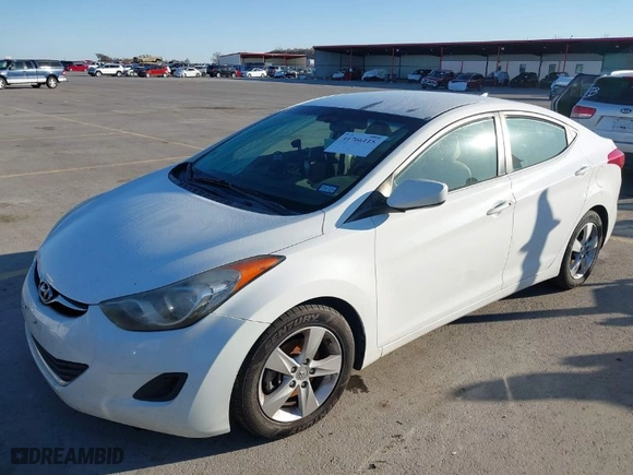 2013 Hyundai Elantra Limited with VIN 5NPDH4AE9DH369878, listed as a IAAI auction lot 41766115 with 222,777 mi miles. Bid and sale history available at carsss.com. Image 2.