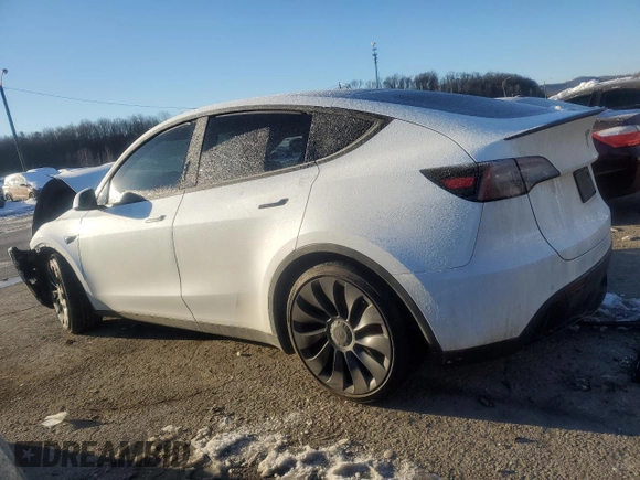 2022 Tesla Model Y Performance with VIN 7SAYGDEFXNF381791, listed as a Copart auction lot 88215705 with 60,153 mi miles and Salvage title. Bid and sale history available at DreamBid. Image 2.