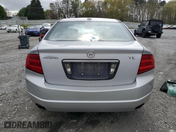 2005 Acura TL with VIN 19UUA66235A034737, listed as a Copart auction lot 51227955 with 188,001 mi miles and Salvage Title. Bid and sale history available at carsss.com. Image 6.