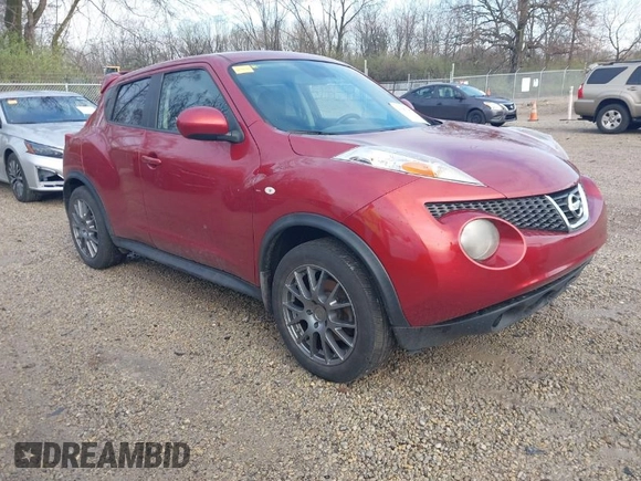 2013 Nissan Juke SV with VIN JN8AF5MV5DT224900, listed as a IAAI auction lot 41967453 with 165,213 mi miles. Bid and sale history available at carsss.com. Image 1.