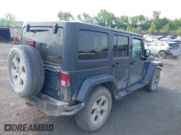 2017 Jeep Wrangler Unlimited Sahara with VIN 1C4BJWEG4HL518945, listed as a IAAI auction lot 42423505 with 155,828 mi miles and . Bid and sale history available at DreamBid. Image 4.