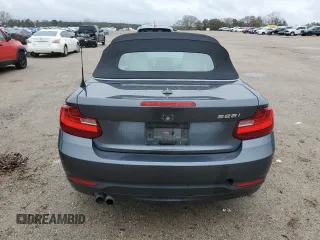 2015 BMW 2 Series 228i with VIN WBA1K5C57FV474037, listed as a Copart auction lot 87857635 with 91,333 mi miles and Salvage title. Bid and sale history available at DreamBid. Image 6.