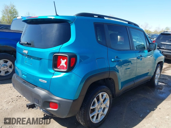 2020 Jeep Renegade Latitude with VIN ZACNJBBB3LPL02553, listed as a IAAI auction lot 42124918 with 72,899 mi miles and . Bid and sale history available at DreamBid. Image 4.