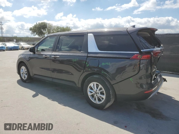 2022 Kia Carnival LXS with VIN KNDNB4H35N6059474, listed as a Copart auction lot 52963525 with 52,575 mi miles and Non Repairable. Bid and sale history available at carsss.com. Image 2.