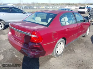 2005 Chevrolet Malibu LS with VIN 1G1ZT52845F220821, listed as a IAAI auction lot 41930141 with 90,640 mi miles. Bid and sale history available at carsss.com. Image 4.