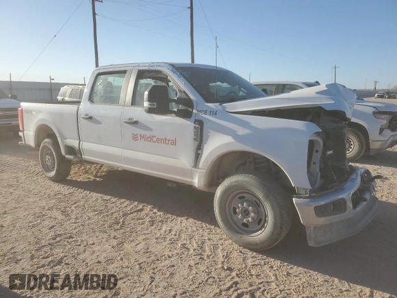 2023 Ford F-250 XL with VIN 1FT7W2BA5PED32561, listed as a Copart auction lot 46169445 with Not provided miles and Salvage title. Bid and sale history available at DreamBid. Image 4.