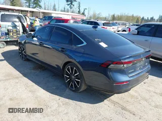 2023 Honda Accord Touring with VIN 1HGCY2F8XPA032989, listed as a IAAI auction lot 42024388 with 17,585 mi miles and . Bid and sale history available at DreamBid. Image 3.
