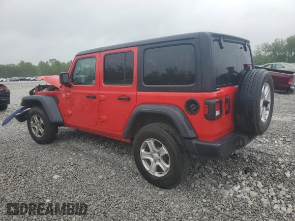2020 Jeep Wrangler Unlimited Sport S with VIN 1C4HJXDN5LW172959, listed as a Copart auction lot 57532145 with 63,243 mi miles and Salvage title. Bid and sale history available at DreamBid. Image 2.