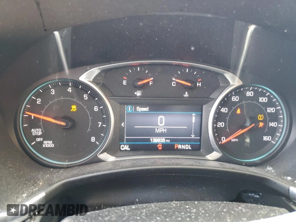 2019 Chevrolet Equinox LT with VIN 2GNAXKEV2K6174993, listed as a Copart auction lot 43117945 with 139,835 mi miles and Non Repairable. Bid and sale history available at carsss.com. Image 9.