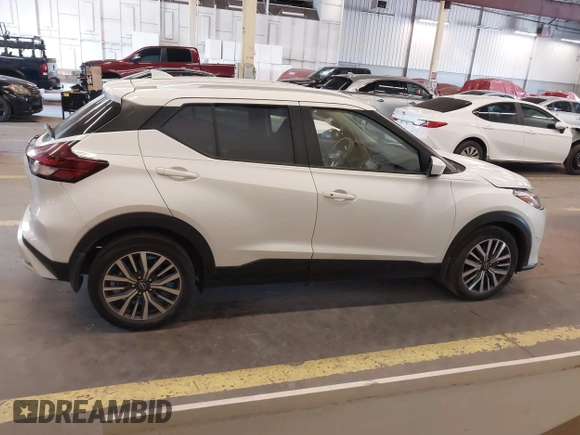 2023 Nissan Kicks SV with VIN 3N1CP5CVXPL567460, listed as a IAAI auction lot 42228702 with 31,328 mi miles and . Bid and sale history available at DreamBid. Image 13.