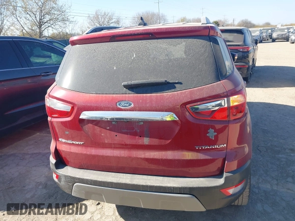 2019 Ford EcoSport Titanium with VIN MAJ3S2KEXKC272574, listed as a IAAI auction lot 41743534 with 83,248 mi miles and . Bid and sale history available at DreamBid. Image 16.