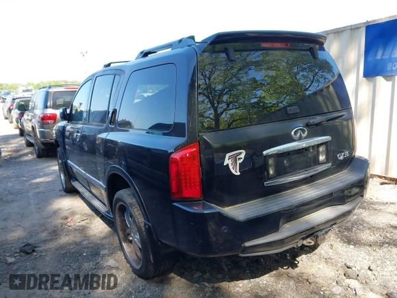 2006 Infiniti QX56 with VIN 5N3AA08AX6N814783, listed as a IAAI auction lot 42029637 with 1 mi miles. Bid and sale history available at carsss.com. Image 3.