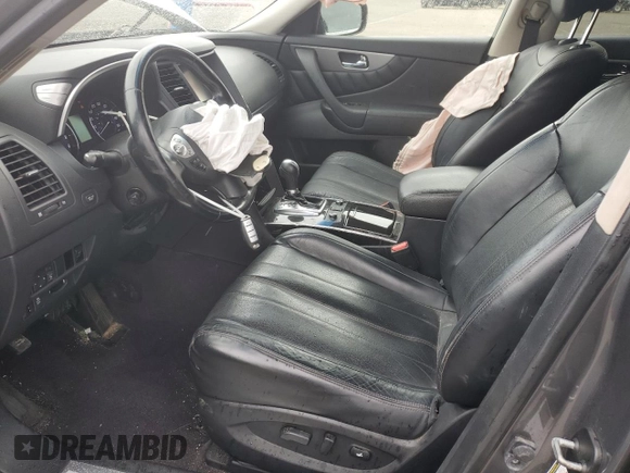 2017 Infiniti QX70 z VIN JN8CS1MW6HM414016, wystawiony jako Copart lot #57485265 z przebiegiem 102 017 mil mil oraz Szkoda całkowita • Salvage title. Historia ofert i sprzedaży dostępna na DreamBid. Obrazek 7.