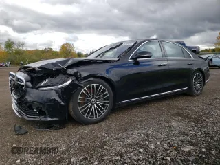2022 Mercedes-Benz S-Class S 500 with VIN W1K6G6DB0NA088382, listed as a Copart auction lot 76259014 with 19,866 mi miles and Salvage Title. Bid and sale history available at carsss.com. Image 1.