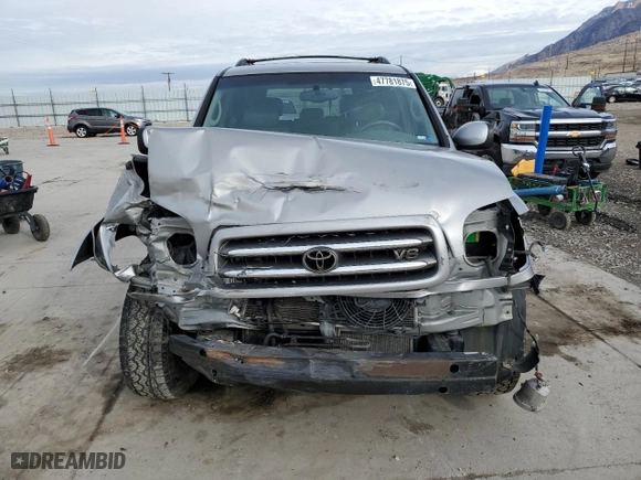 2003 Toyota Sequoia Limited with VIN 5TDBT48A53S166018, listed as a Copart auction lot 47781875 with 201,072 mi miles and Salvage Title. Bid and sale history available at carsss.com. Image 5.