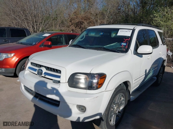 2006 Toyota Sequoia SR5 with VIN 5TDZT34AX6S283130, listed as a IAAI auction lot 41839079 with 207,638 mi miles. Bid and sale history available at carsss.com. Image 6.