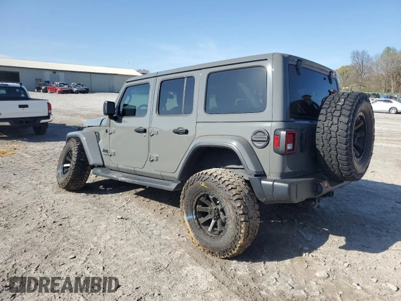2021 Jeep Wrangler Unlimited Sahara Altitude with VIN 1C4HJXEG0MW632630, listed as a Copart auction lot 51428275 with 36,269 mi miles and Salvage title. Bid and sale history available at DreamBid. Image 2.