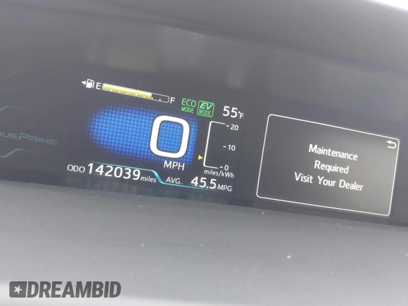 2017 Toyota Prius Plus with VIN JTDKARFP3H3065448, listed as a IAAI auction lot 41937110 with 142,039 mi miles and . Bid and sale history available at DreamBid. Image 7.