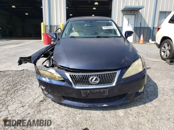 2009 Lexus IS 250 with VIN JTHCK262X92029131, listed as a Copart auction lot 63858915 with 129,451 mi miles and Salvage title. Bid and sale history available at DreamBid. Image 5.
