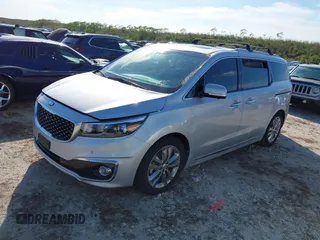 2018 Kia Sedona SX-L with VIN KNDME5C11J6366455, listed as a IAAI auction lot 40508393 with 1 mi miles. Bid and sale history available at carsss.com. Image 2.